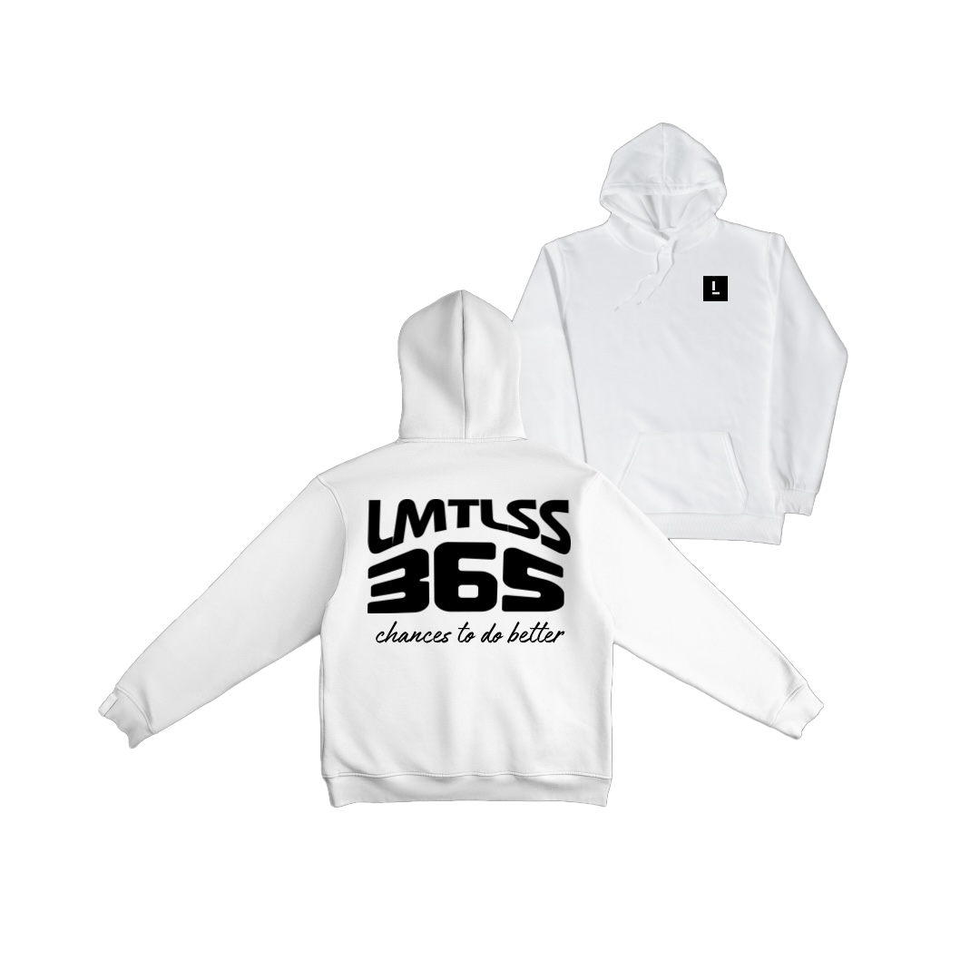 WHITE 365 lightweight hoodie