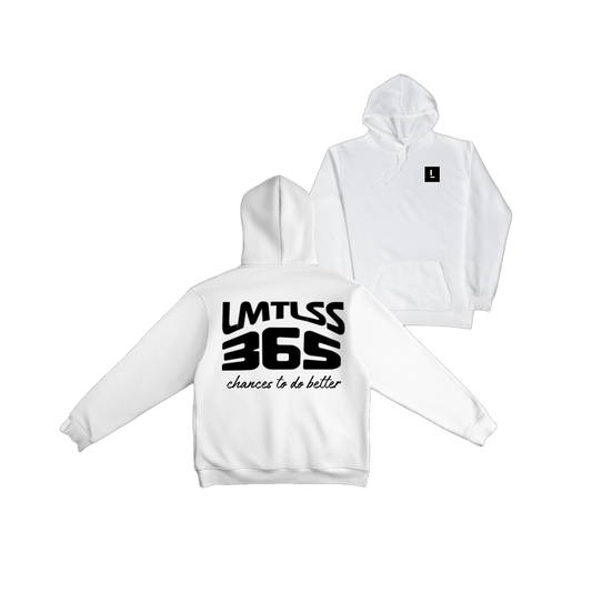 WHITE 365 lightweight hoodie