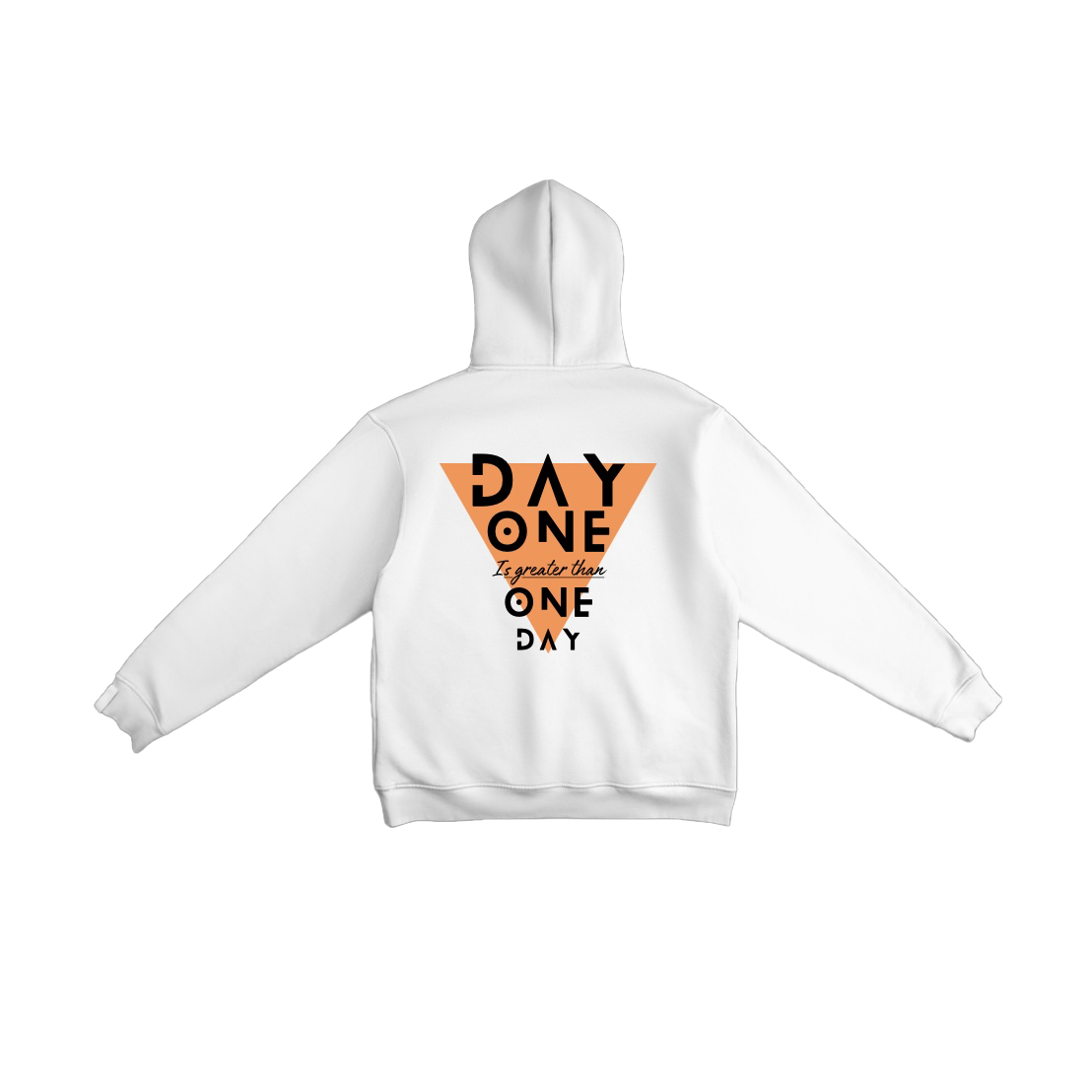 WHITE Day one lightweight hoodie