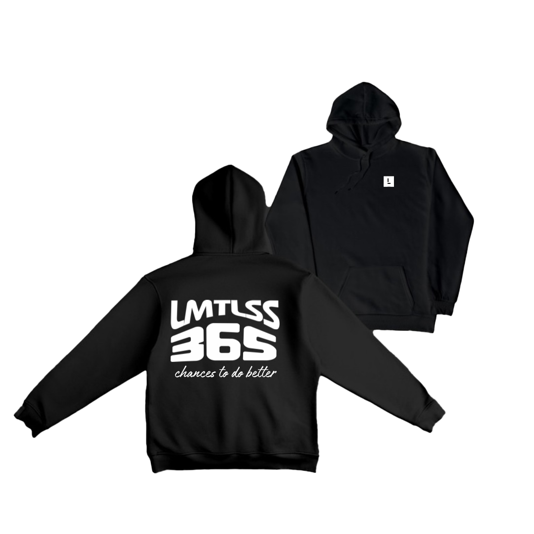 BLACK 365 lightweight hoodie