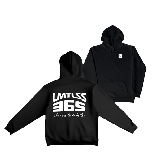 BLACK 365 lightweight hoodie