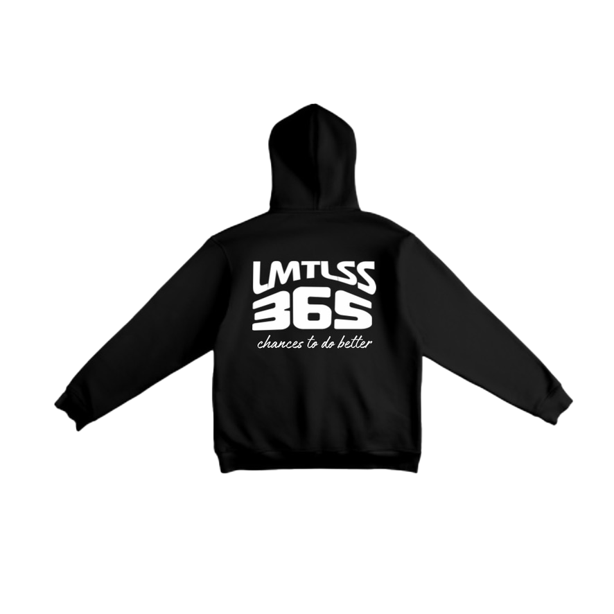 BLACK 365 lightweight hoodie