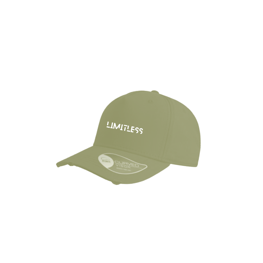 LIMITLESS Distressed Curve Cap