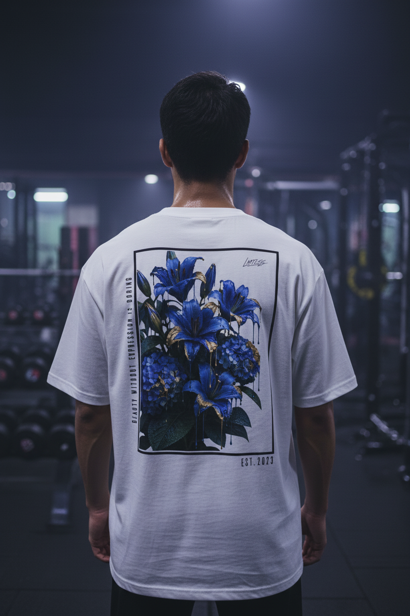 LMTLSS Bloom oversized Tee (Lilies)