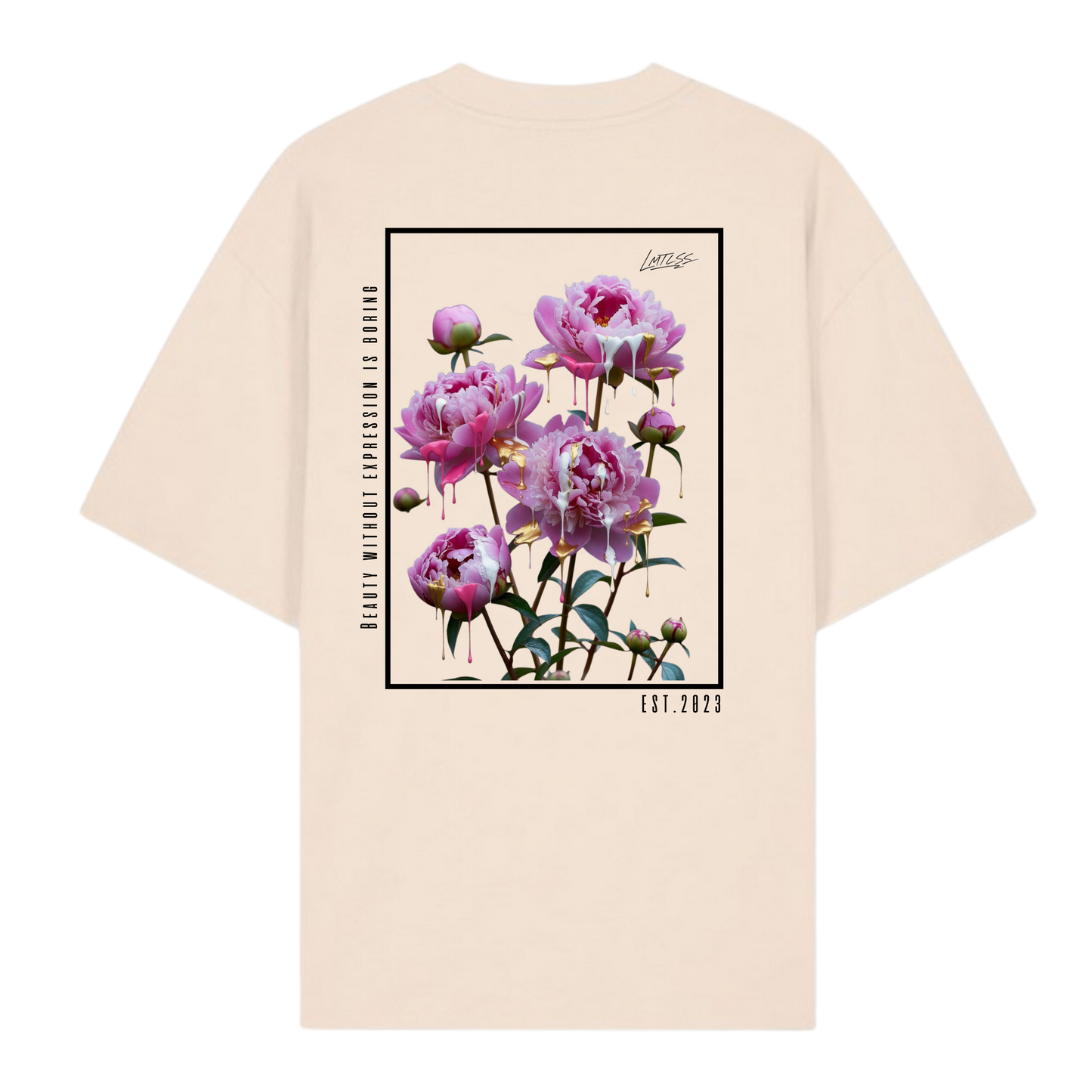 LMTLSS Bloom oversized Tee (Peonies)