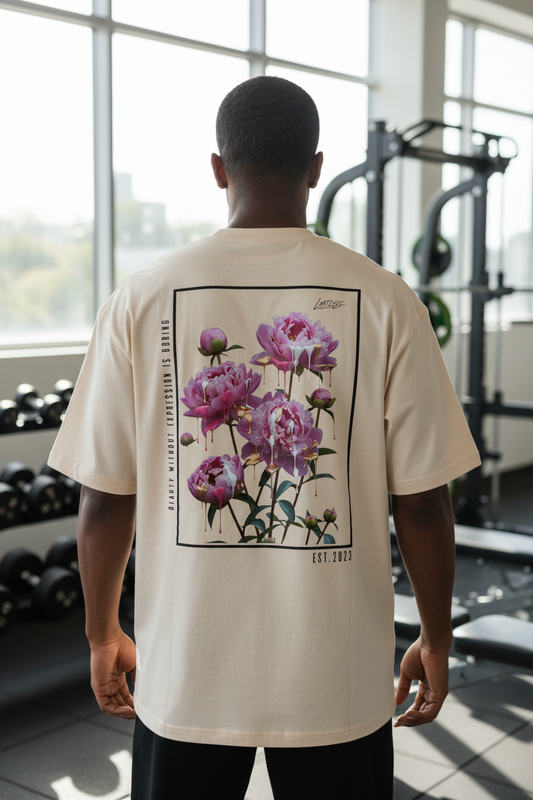LMTLSS Bloom oversized Tee (Peonies)