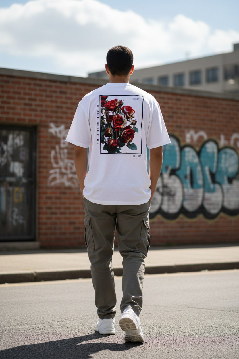 LMTLSS Bloom oversized Tee (roses)